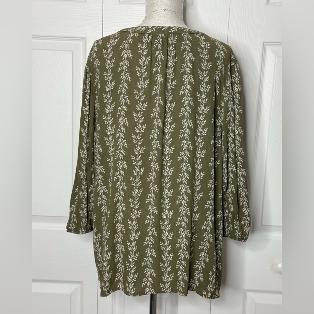 Croft & Barrow Plus Boho Top Size 2x - Picture 6 of 9